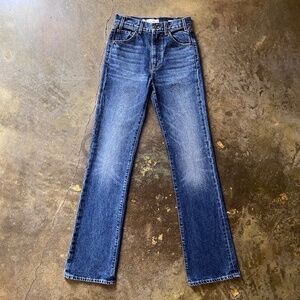 Nili Lotan JOAN JEAN Simon Wash High-Rise Non-Stretch Straight Leg Denim 25